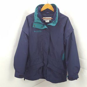 Vtg Women's L Columbia Gizzmo 2-in-1 Ski Jacket